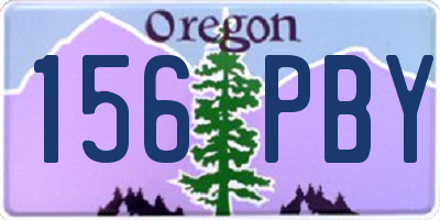 OR license plate 156PBY
