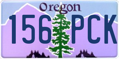 OR license plate 156PCK