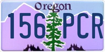 OR license plate 156PCR