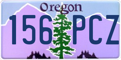 OR license plate 156PCZ