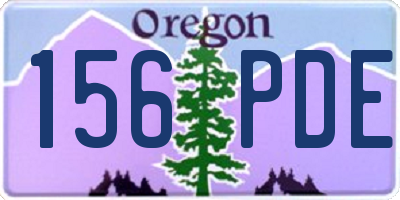 OR license plate 156PDE