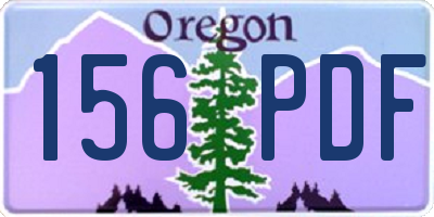 OR license plate 156PDF