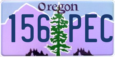 OR license plate 156PEC