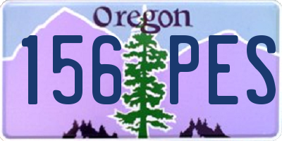 OR license plate 156PES