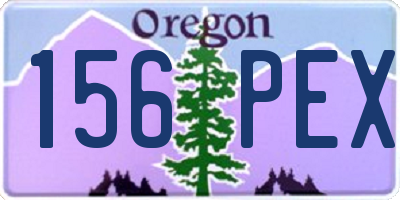 OR license plate 156PEX