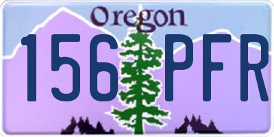OR license plate 156PFR