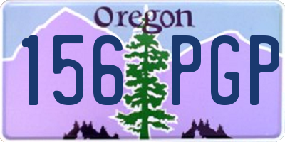 OR license plate 156PGP