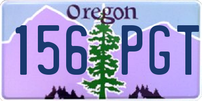 OR license plate 156PGT