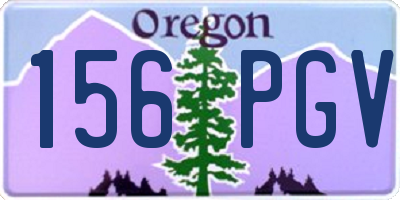 OR license plate 156PGV