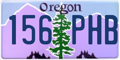 OR license plate 156PHB