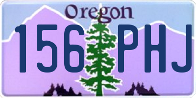 OR license plate 156PHJ
