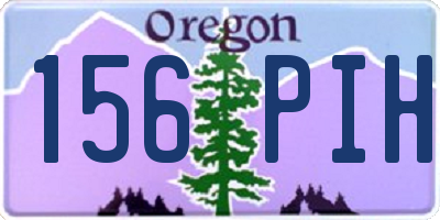 OR license plate 156PIH