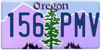 OR license plate 156PMV