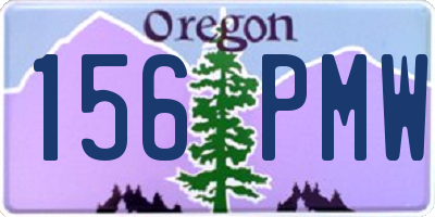 OR license plate 156PMW