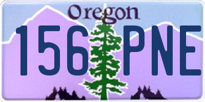 OR license plate 156PNE