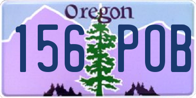 OR license plate 156POB