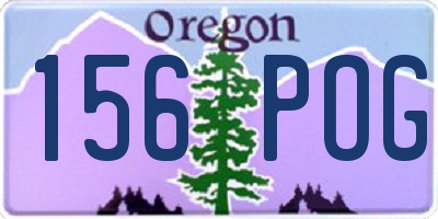 OR license plate 156POG