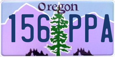 OR license plate 156PPA