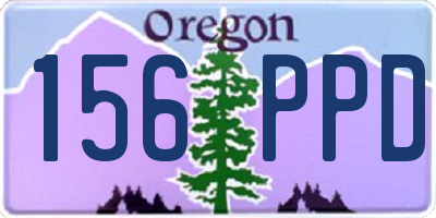 OR license plate 156PPD