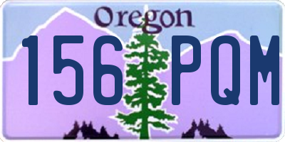 OR license plate 156PQM
