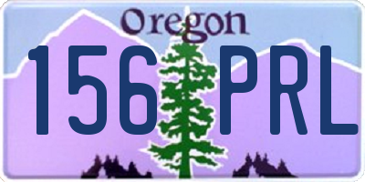 OR license plate 156PRL