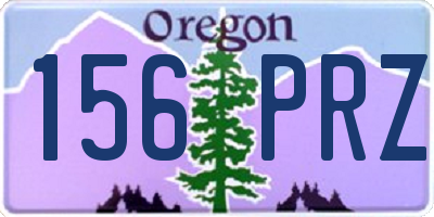 OR license plate 156PRZ