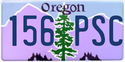 OR license plate 156PSC