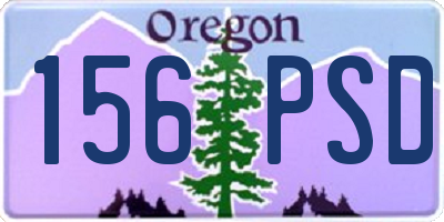 OR license plate 156PSD