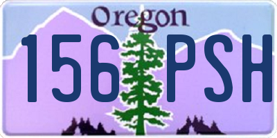 OR license plate 156PSH