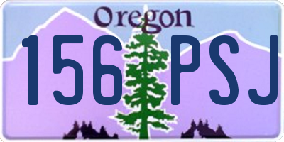 OR license plate 156PSJ