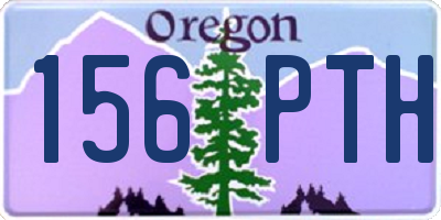 OR license plate 156PTH