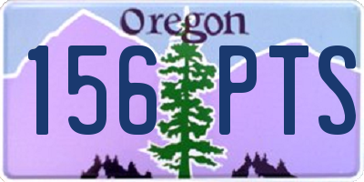 OR license plate 156PTS