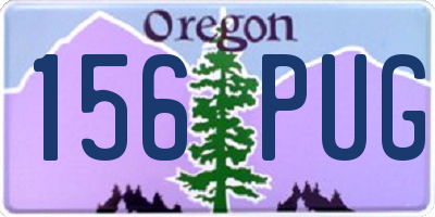 OR license plate 156PUG