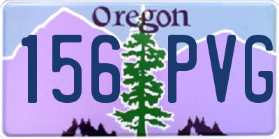 OR license plate 156PVG