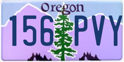 OR license plate 156PVY