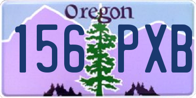 OR license plate 156PXB