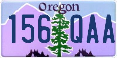 OR license plate 156QAA