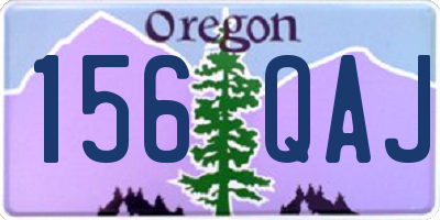 OR license plate 156QAJ