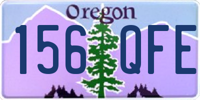 OR license plate 156QFE