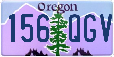OR license plate 156QGV
