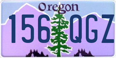 OR license plate 156QGZ