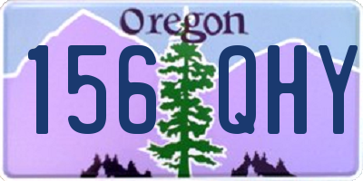 OR license plate 156QHY
