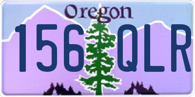 OR license plate 156QLR