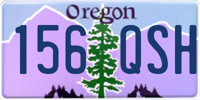 OR license plate 156QSH