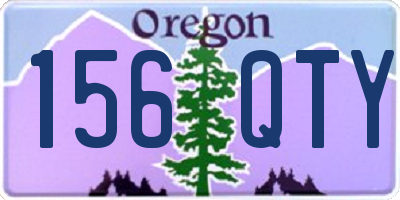 OR license plate 156QTY