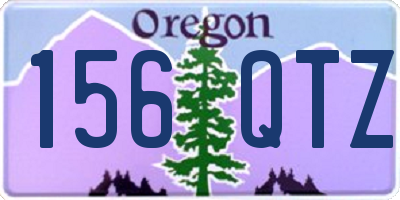 OR license plate 156QTZ