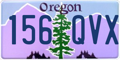 OR license plate 156QVX