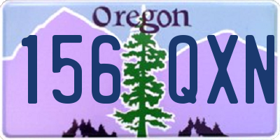 OR license plate 156QXN