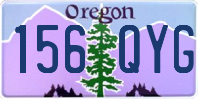 OR license plate 156QYG
