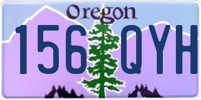 OR license plate 156QYH